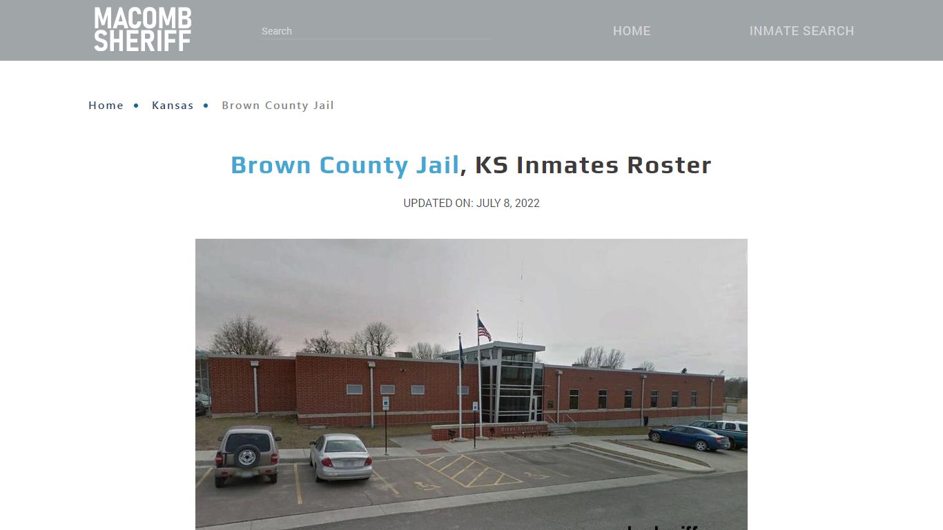 Brown County Jail, KS Jail Roster, Name Search